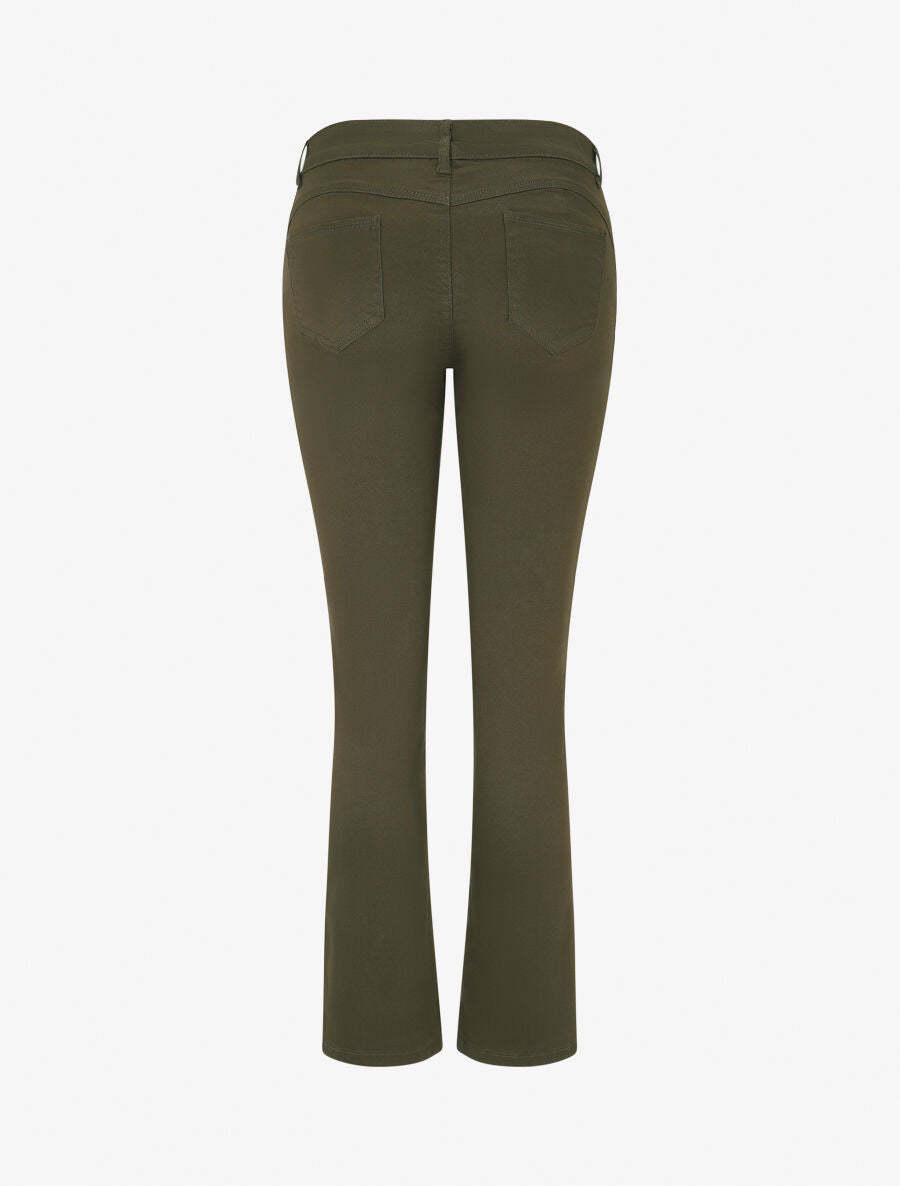 Jean droit grande taille effet push up - Kaki foncé - 2