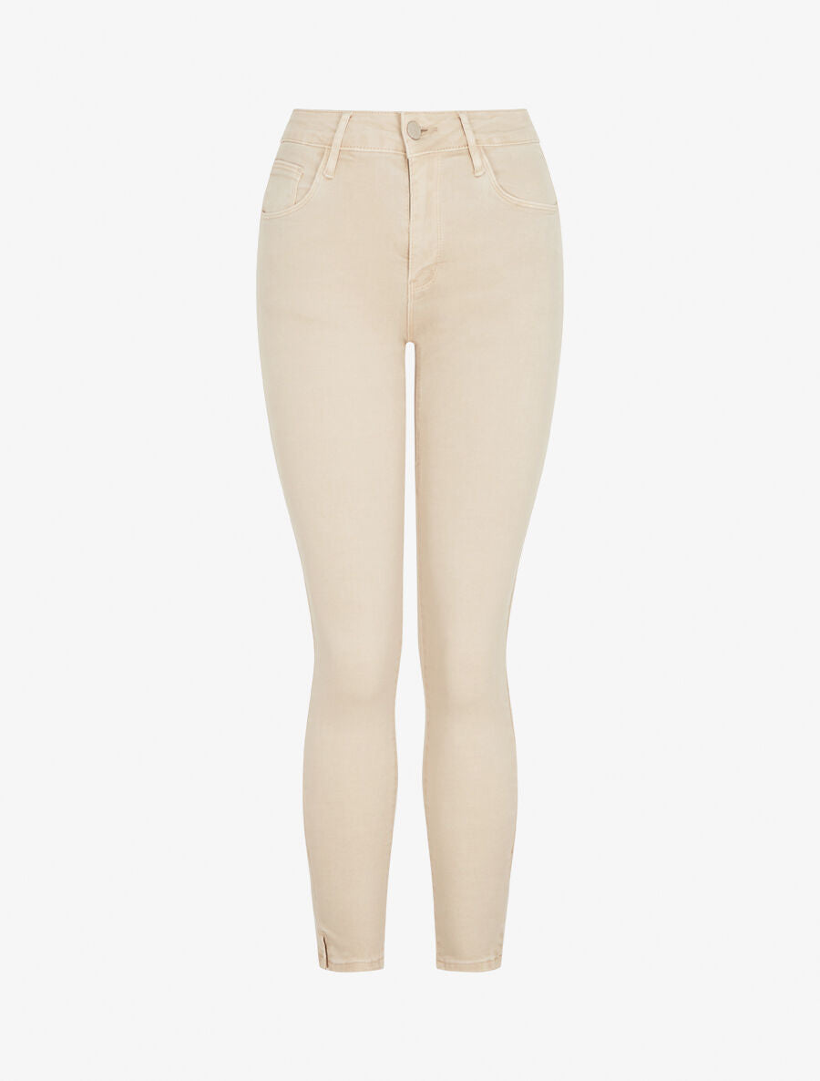 Jean uni standard coupe slim - Beige - 4