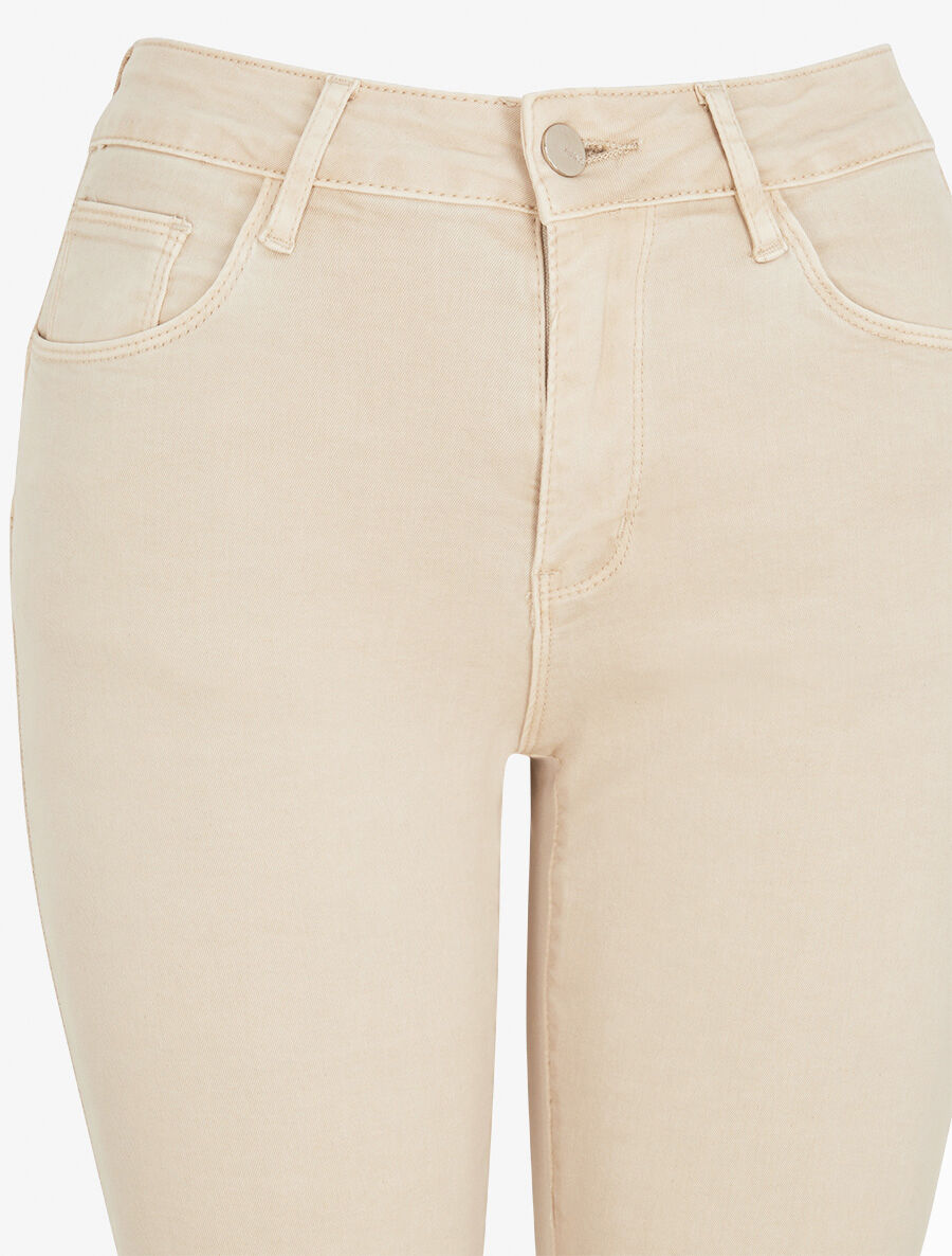 Jean uni standard coupe slim - Beige - 3