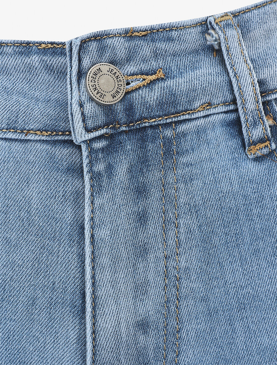 Jean ample coupe boyfriend - Bleu - 3