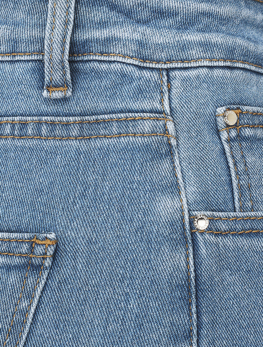 Jean wide leg coupe droite - Bleu - 3