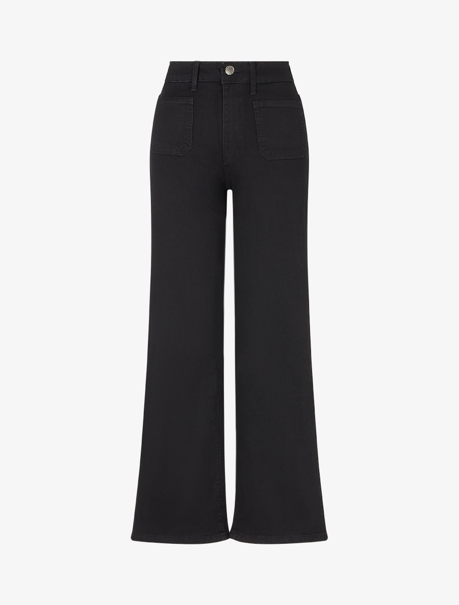 Jean wide leg coupe ample - Noir - 1