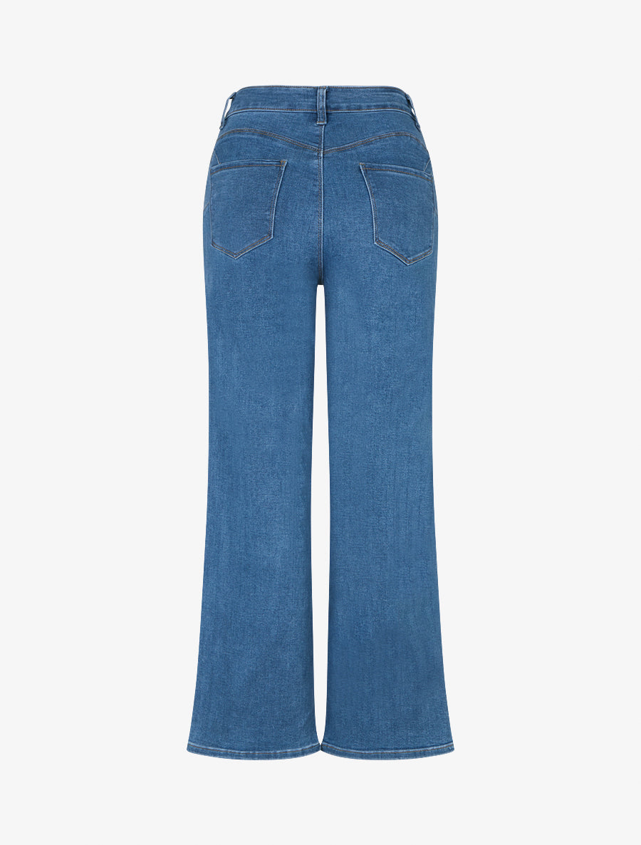 Jean taille standard coupe ample - Bleu - 2