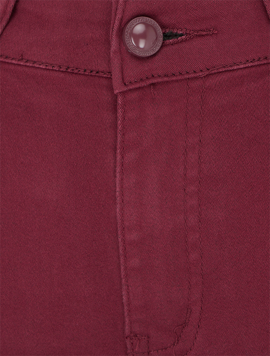 Jean skinny uni taille haute - Prune - 3