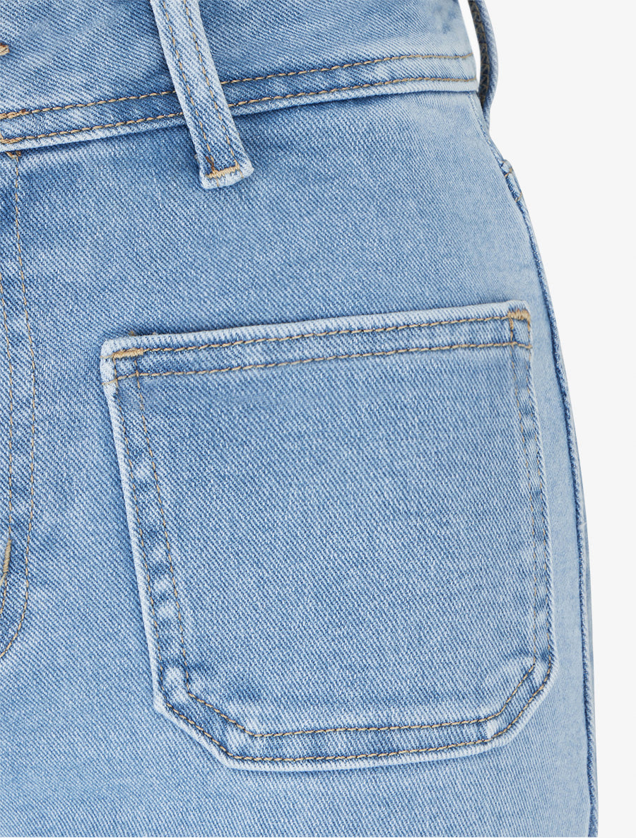 Jean à ourlet coupe droite - Bleu clair - 3