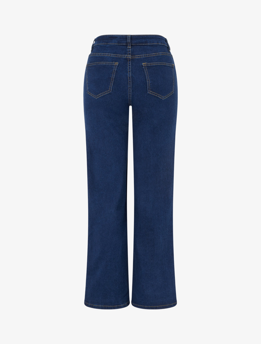 Jean wide leg classique - Bleu denim - 2