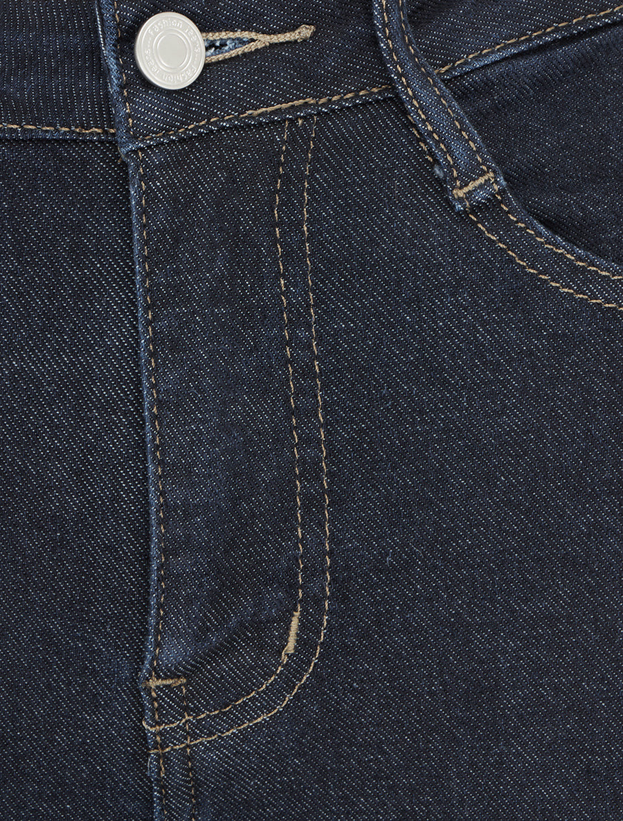 Jean skinny taille haute - Bleu brut - 3