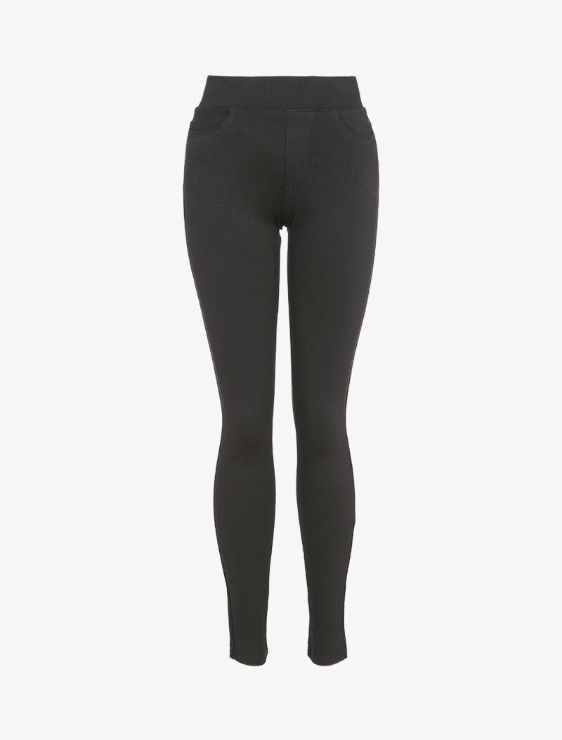 Legging uni à poches - Noir - 1