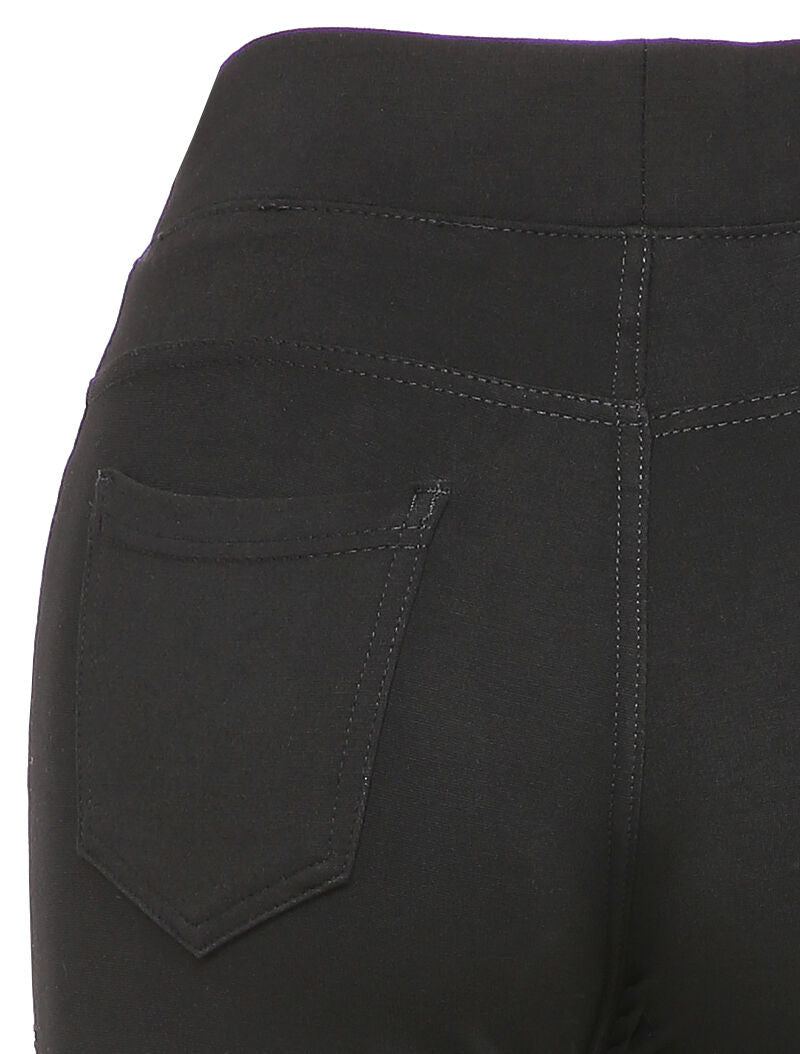 Legging uni à poches - Noir - 3