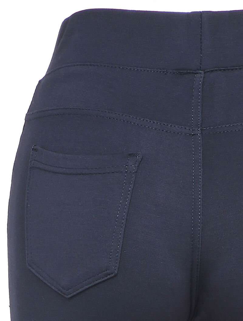 Legging uni à poches - Marine - 3