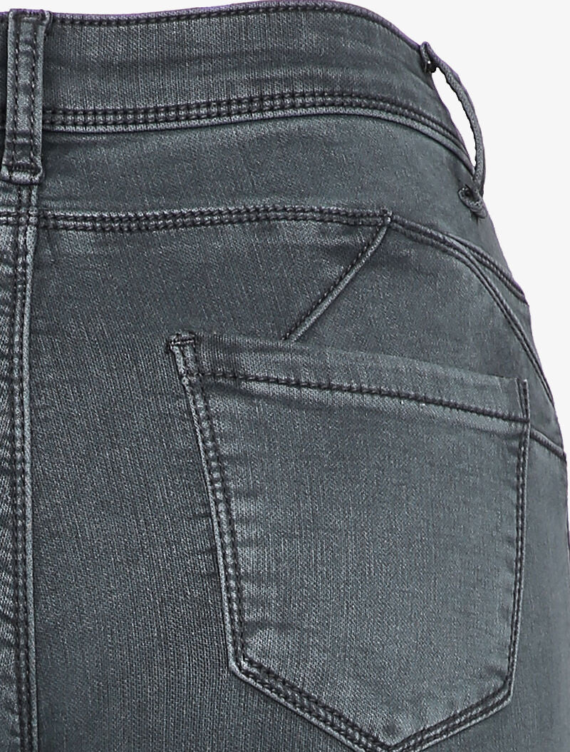 Jean skinny taille haute - Gris - 3