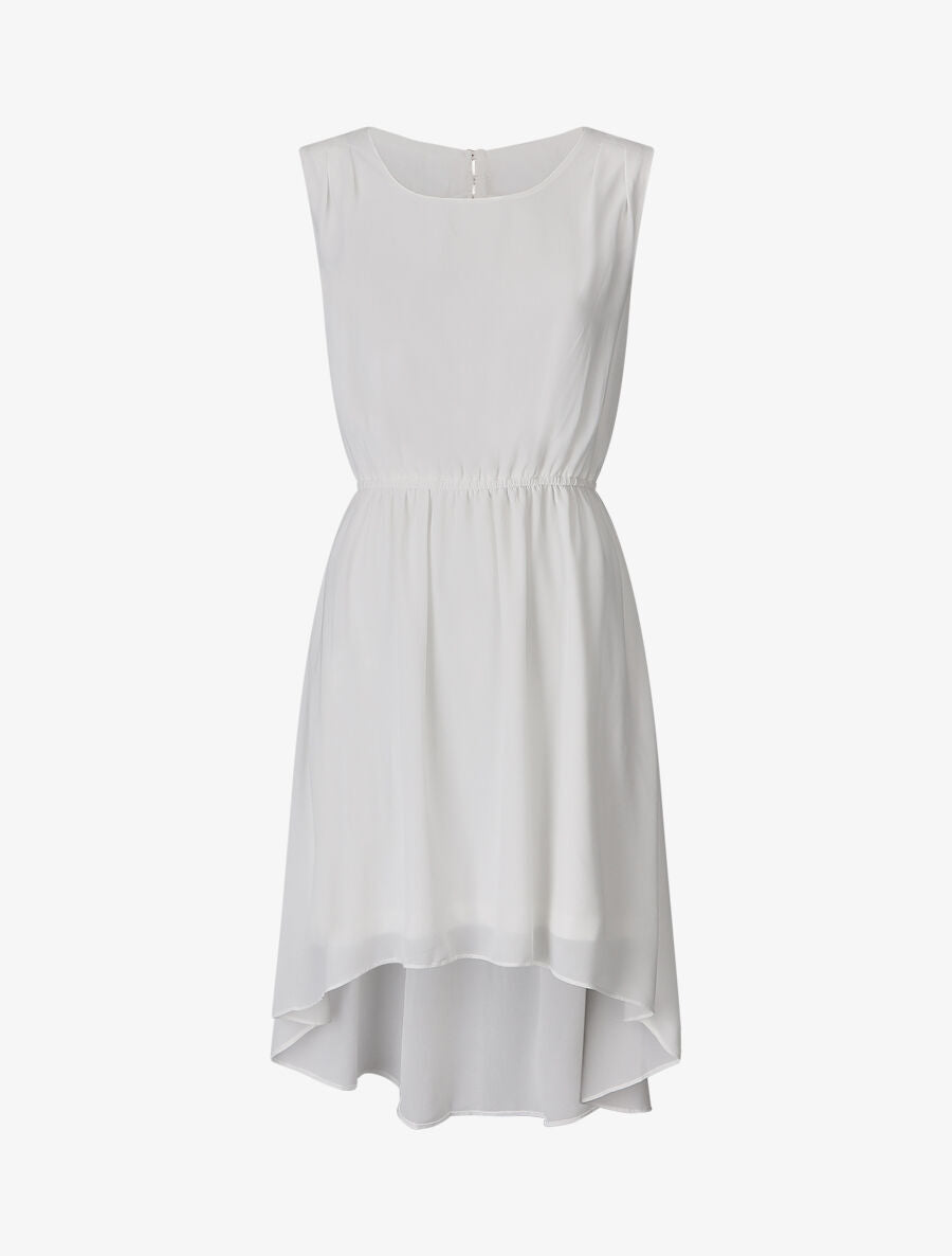 Robe à dos ouvert en dentelle - Blanc - 1