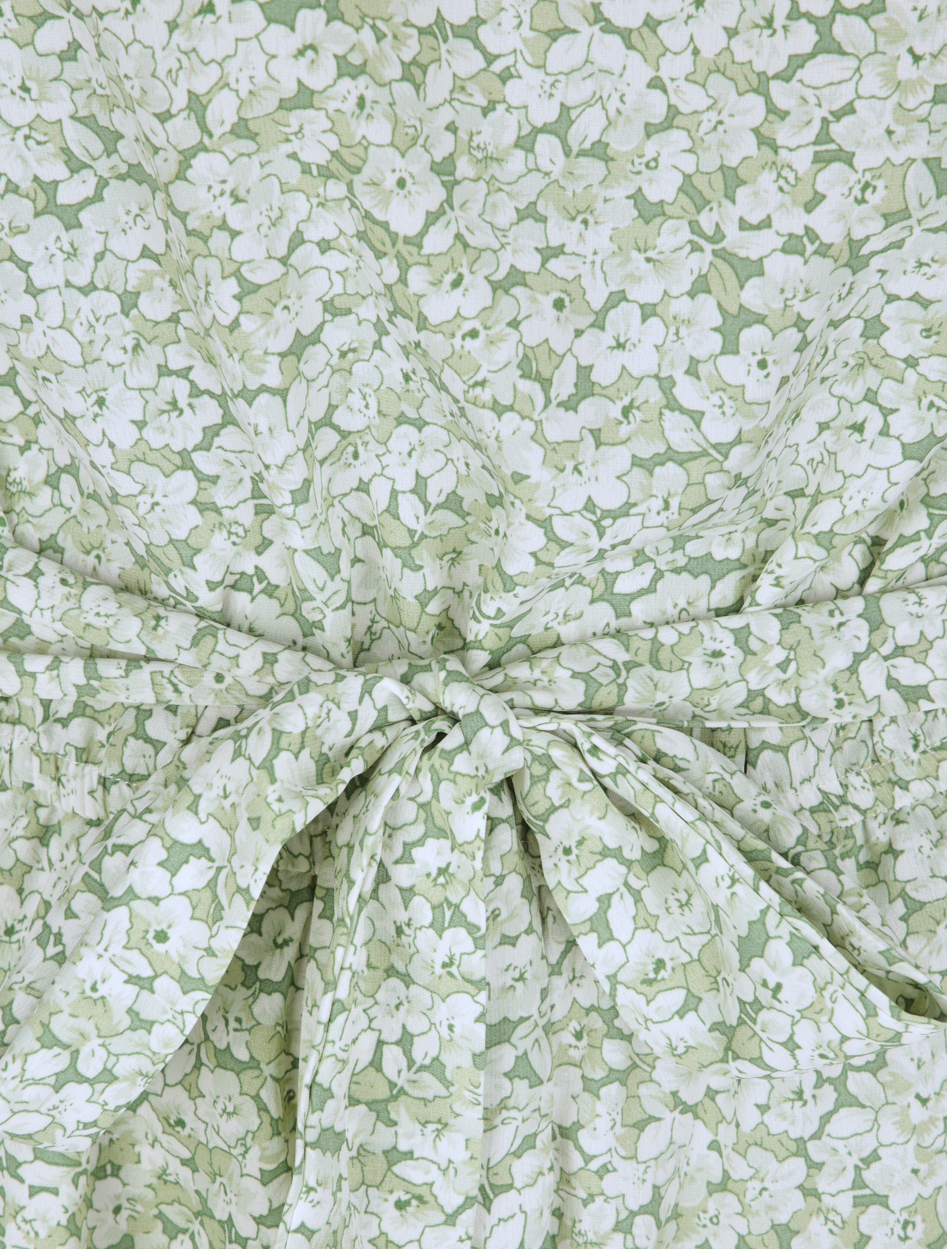 Combishort à imprimé fleuri - Vert - 3