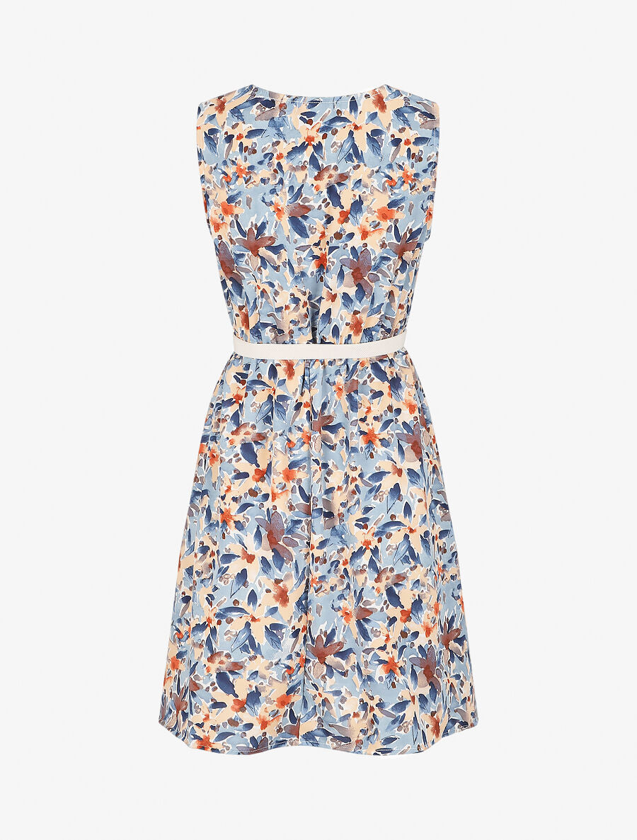 Robe patineuse imprimé fleurs d&