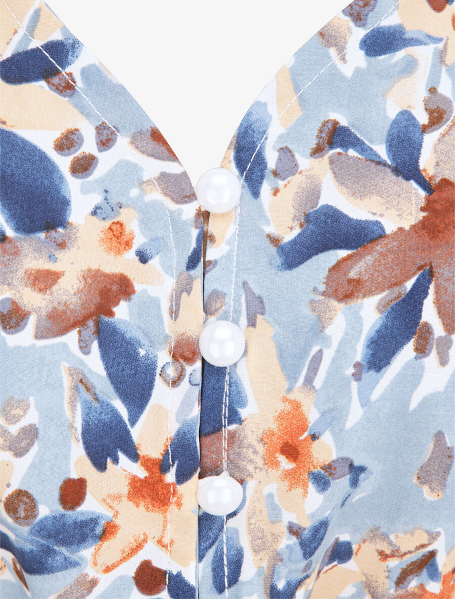 Robe patineuse imprimé fleurs d&