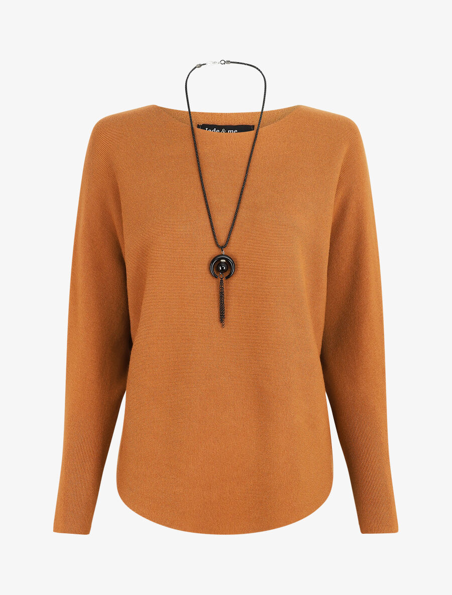 Pull uni col bateau - Camel - 5
