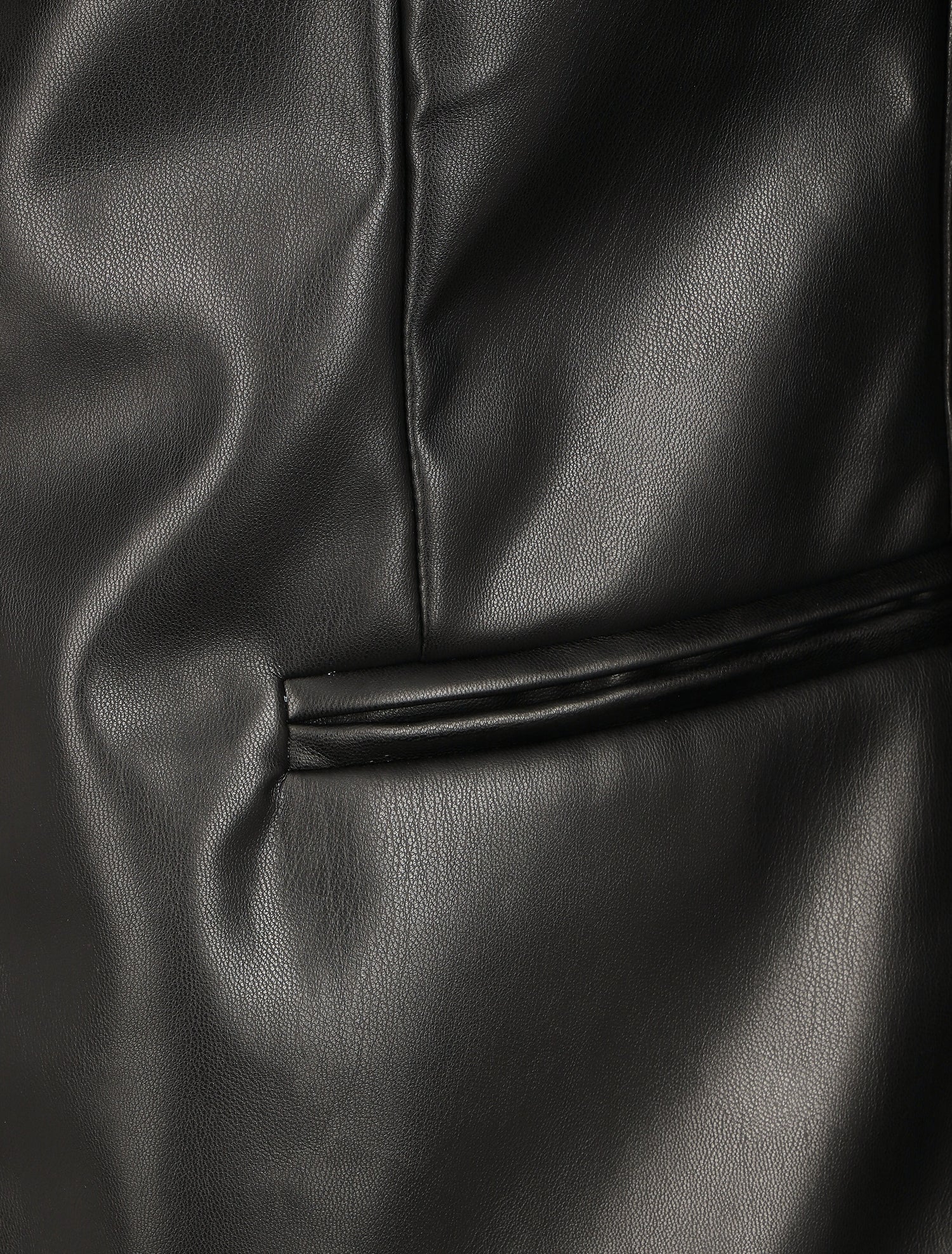 Veste en simili - Noir - 3