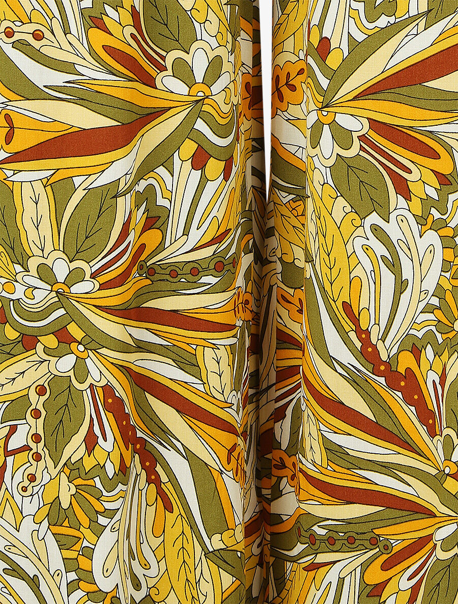 Pantalon fluide à imprimé stylisé - Kaki - 3