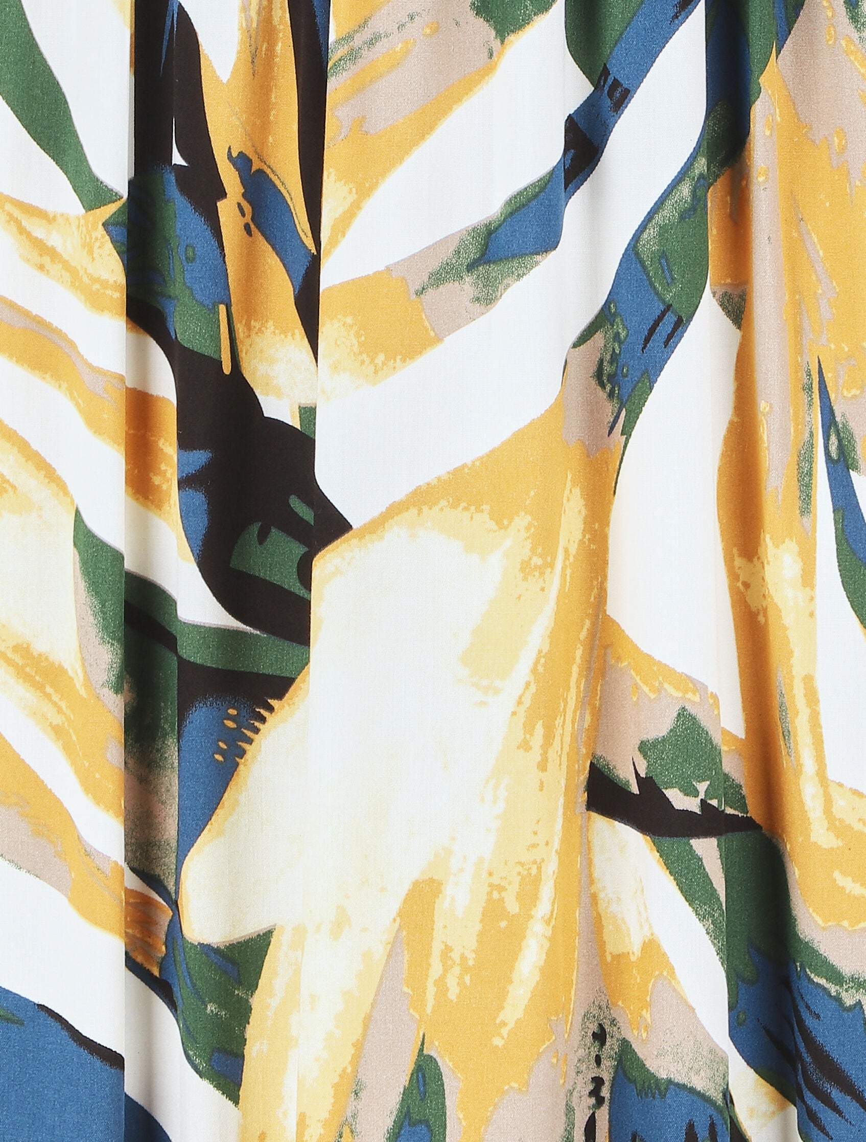 Jupe imprimé peinture abstraite - Jaune - 3