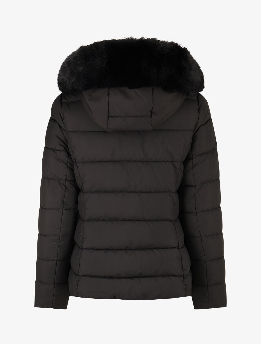 Doudoune à fourrure synthétique - Noir - 2
