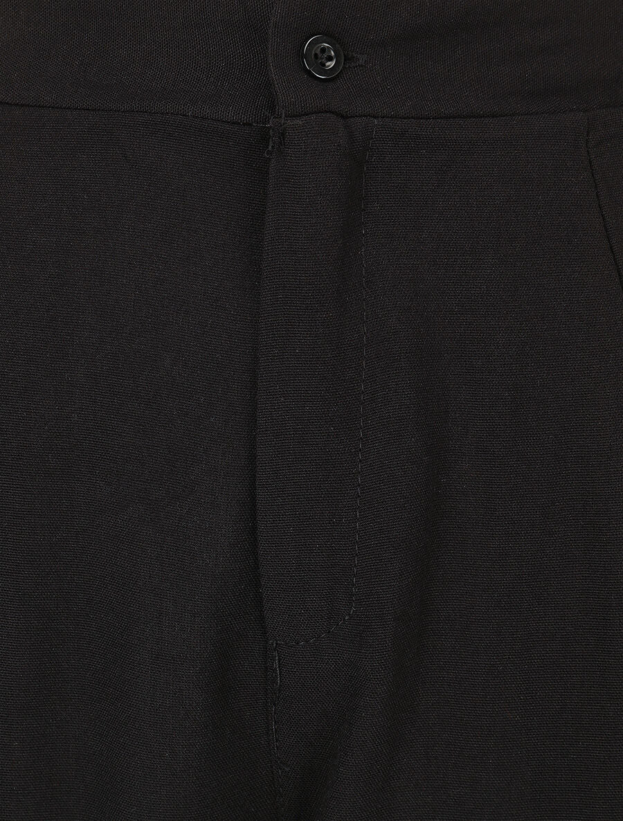 Ensemble top à nouer et pantalon - Noir - 6