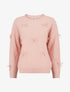 Pull uni à nœuds décoratifs - Rose - 1