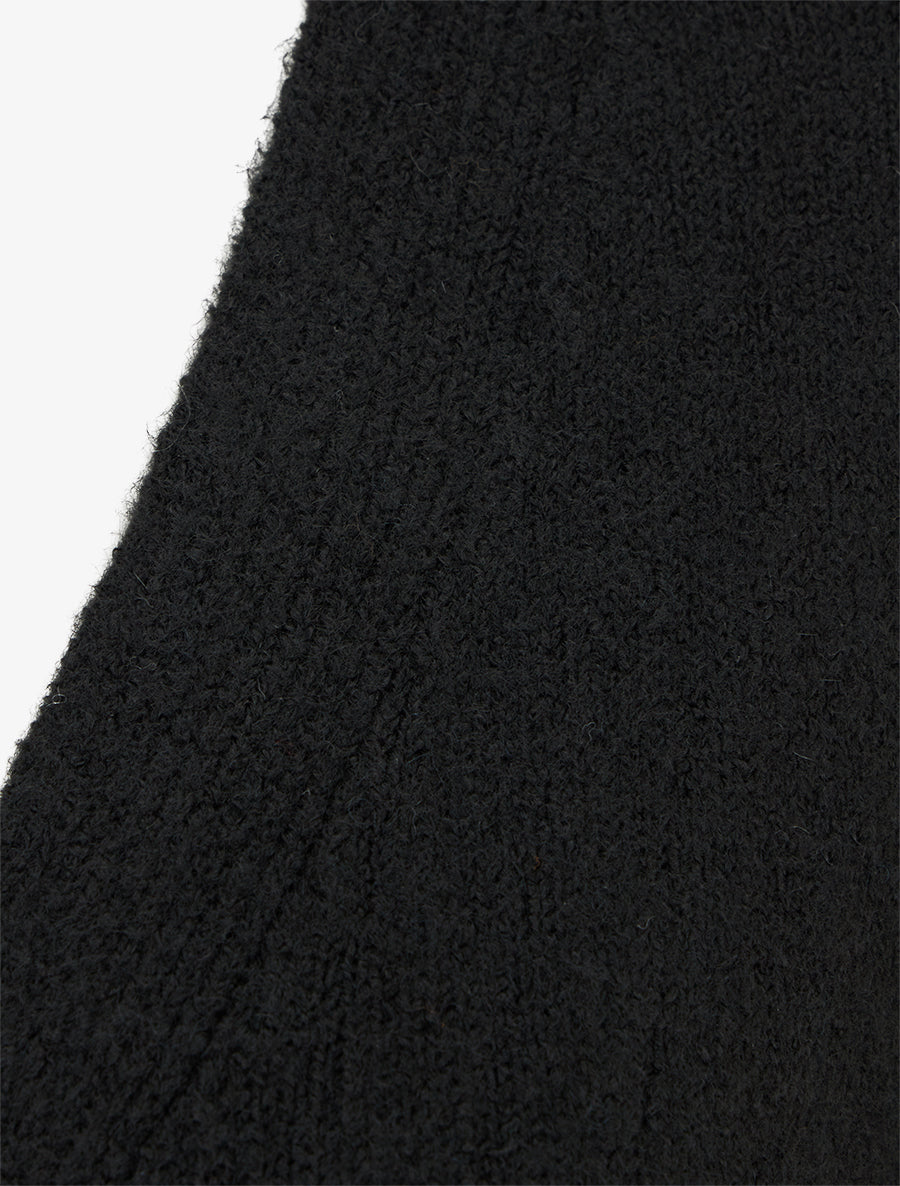 Gilet droit à boutons style rose - Noir - 3