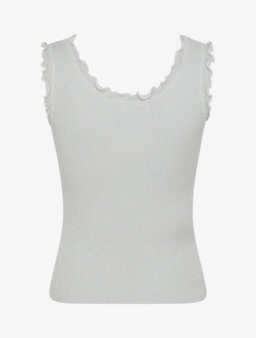 Débardeur côtelé irisé - Gris clair - 2