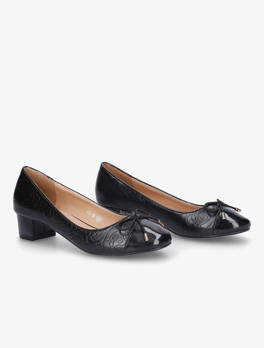 Ballerines roses noir - Noir - 4