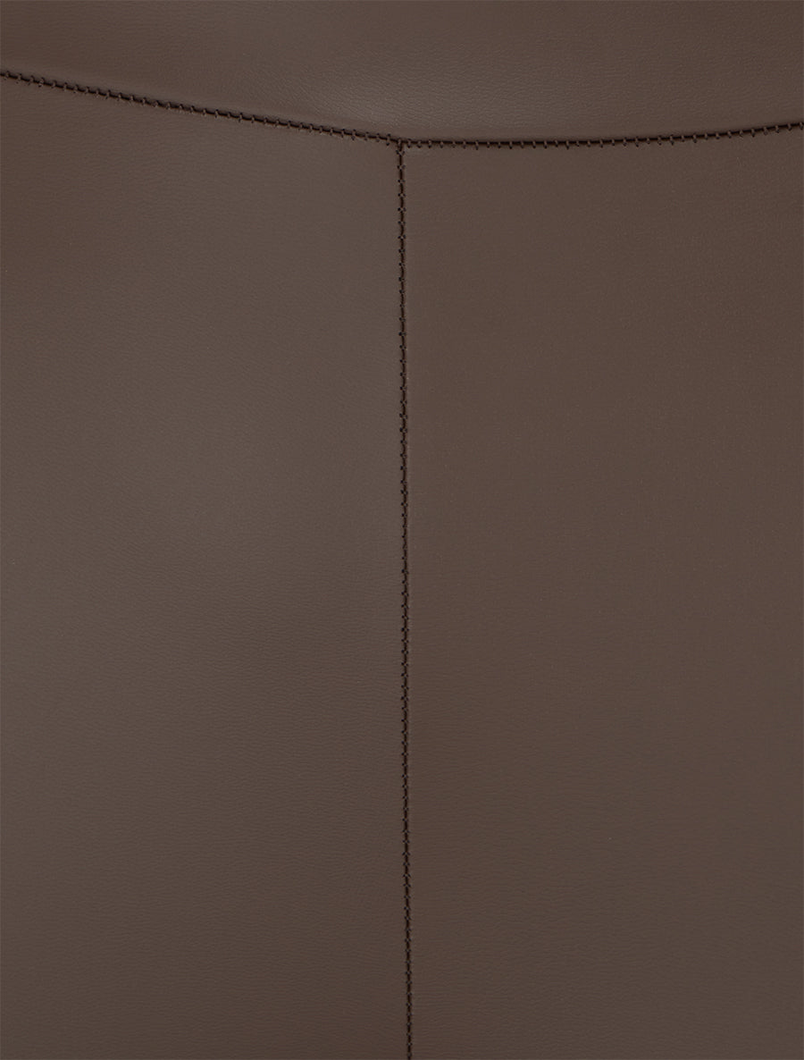 Legging uni en simili - Marron - 3