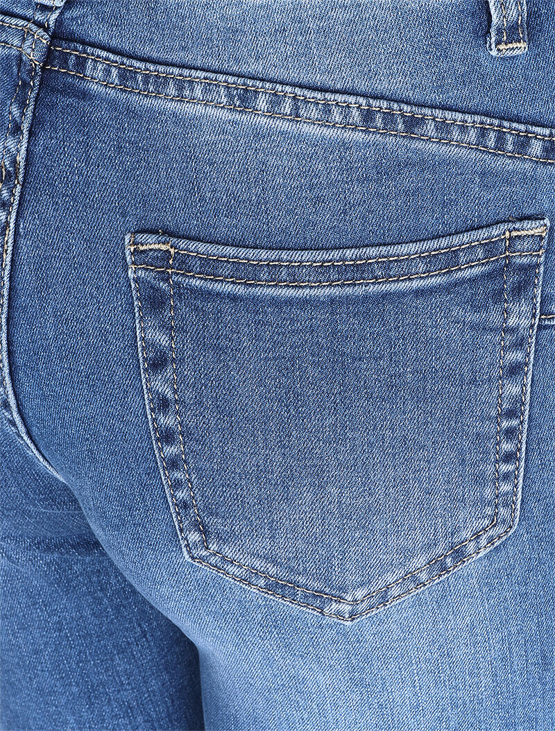 Jean push-up taille haute coupe skinny - Bleu denim - 3