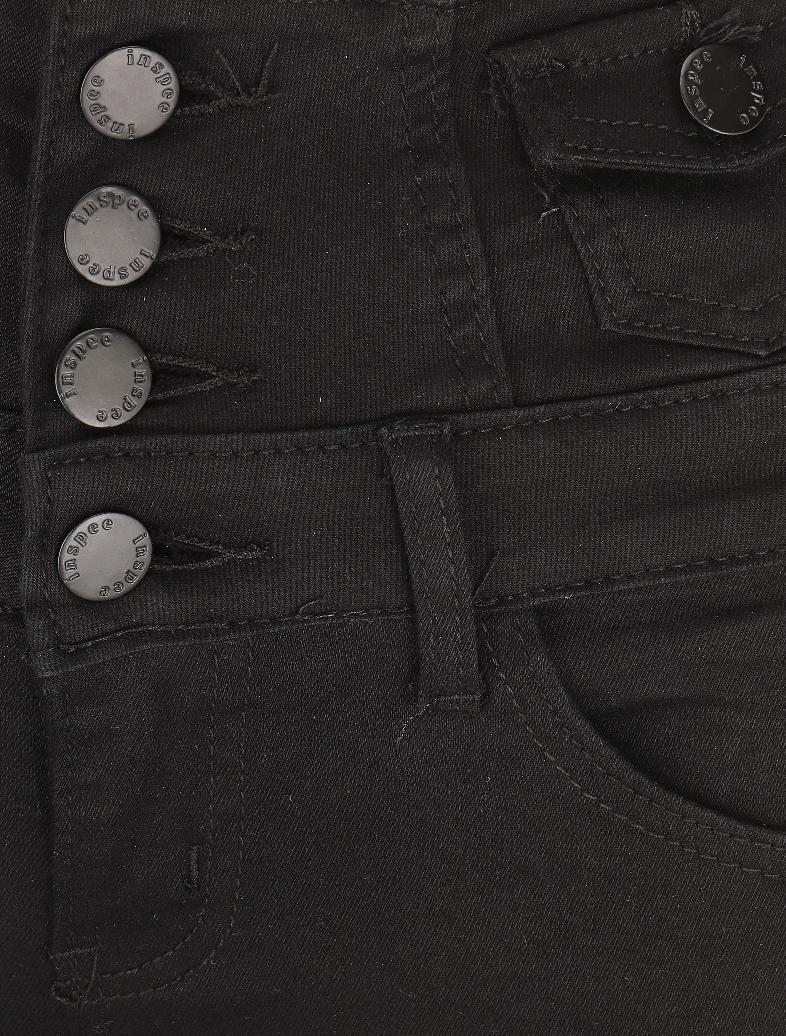 Jean à taille haute coupe skinny - Noir - 3