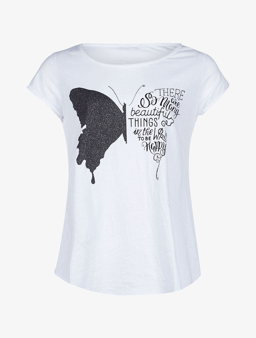 T-shirt to be happy - blanc - 1