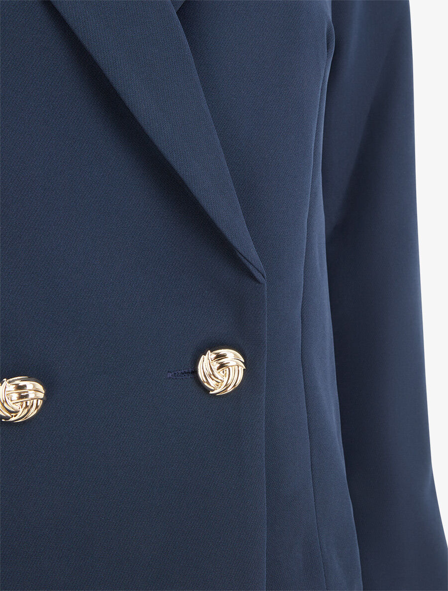 Veste courte unie - Marine - 3