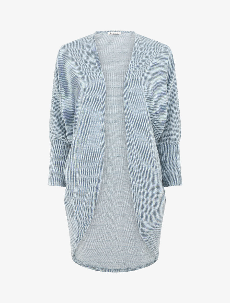 Gilet long à manches longues - Bleu canard - 5