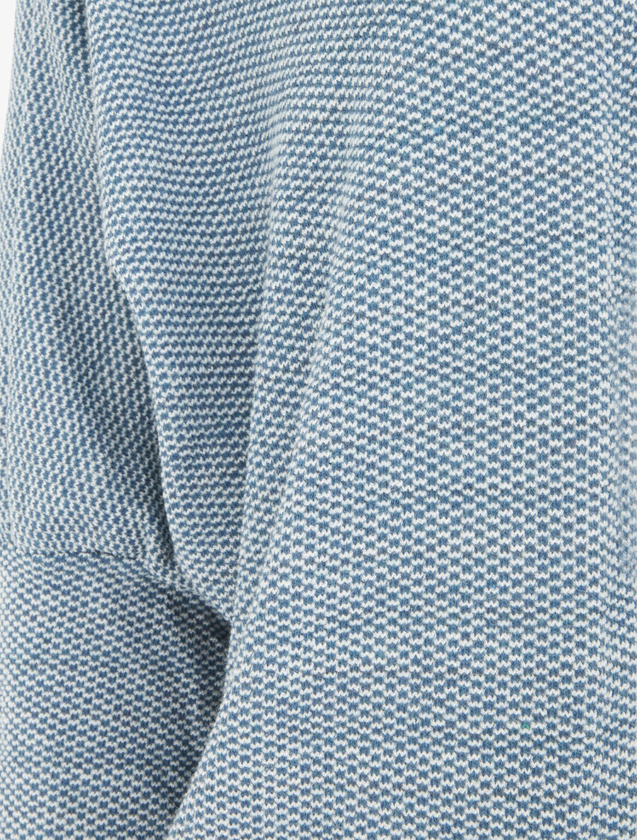 Gilet long à manches longues - Bleu canard - 3