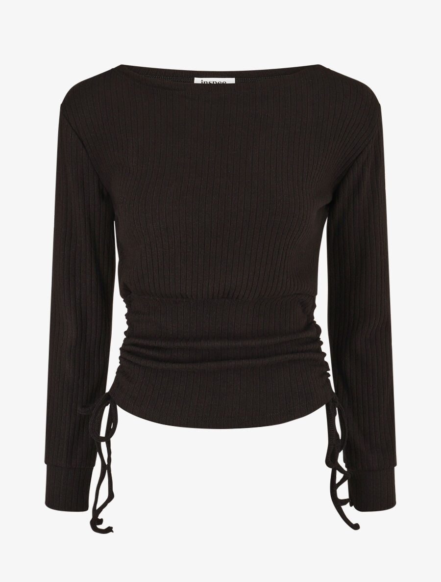 Pull fin côtélé ajustable - Noir - 1