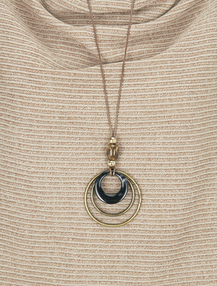 Pull côtelé et irisé - Beige - 3