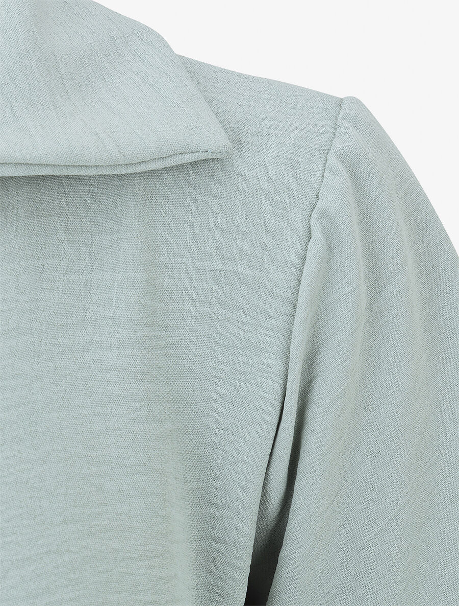 Top asymétrique manches courtes - Vert d&