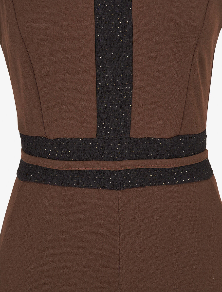 Combinaison à bande irisée - Marron - 3