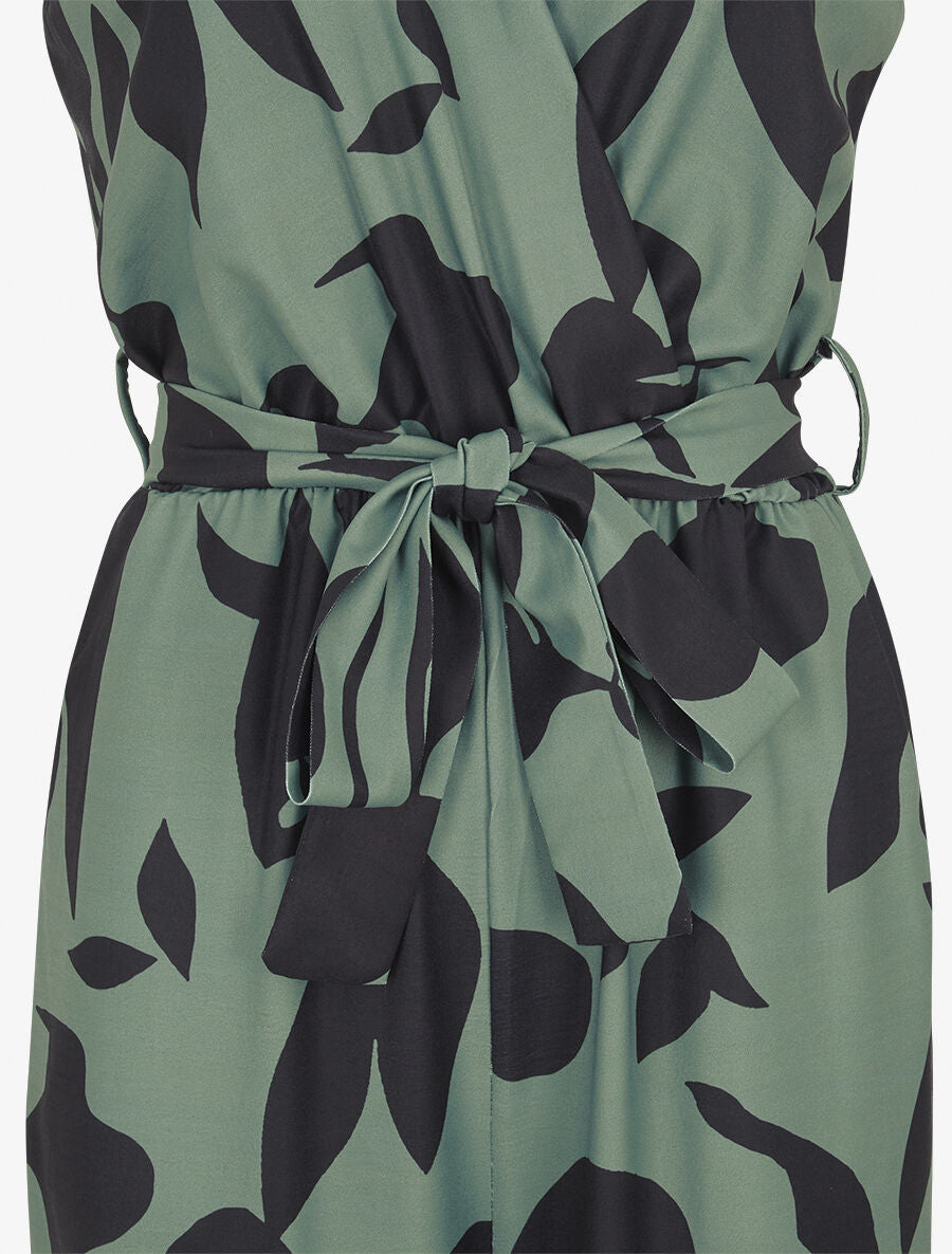 Combinaison droite imprimé graphique - Kaki - 3