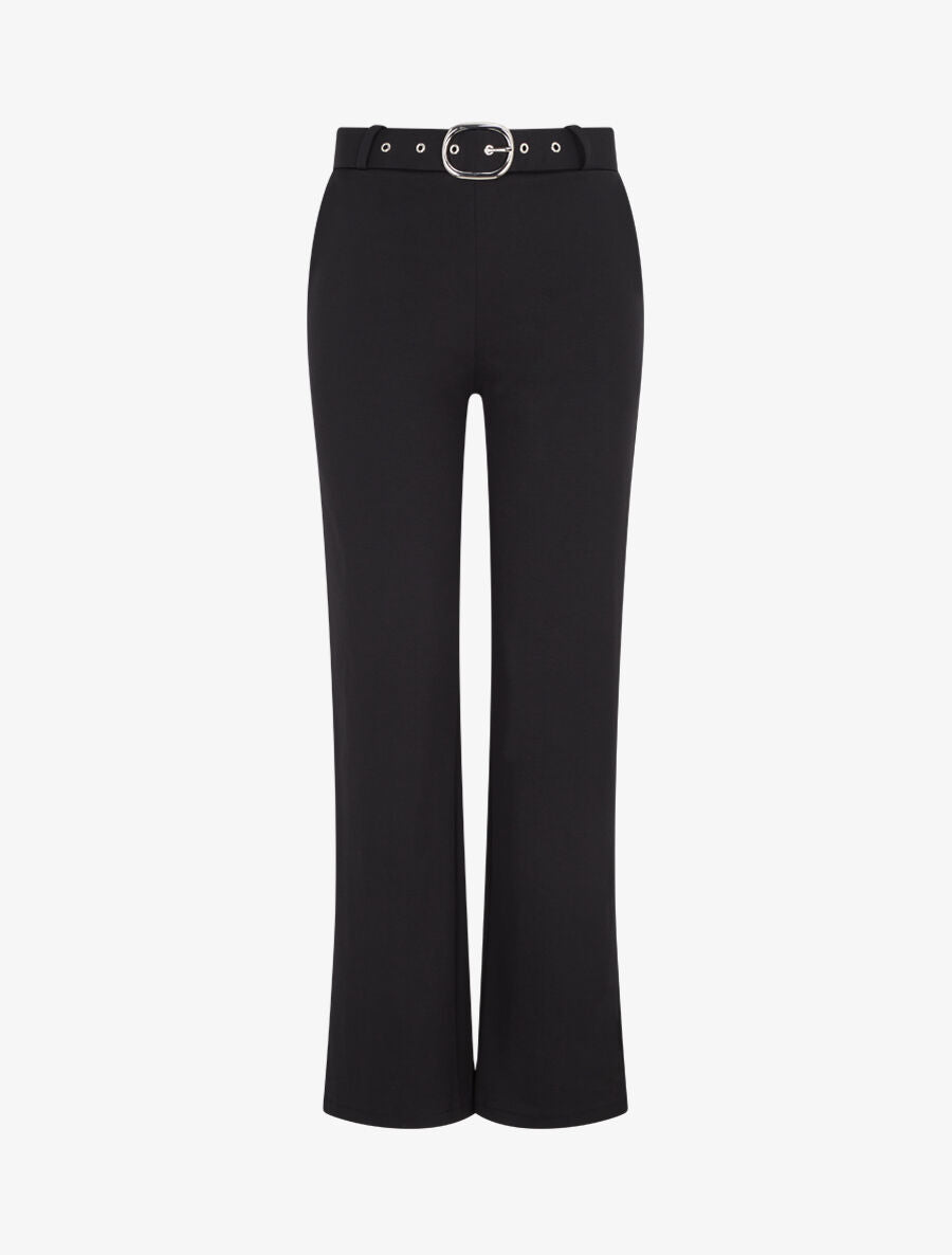 Pantalon long stretch - Noir - 1