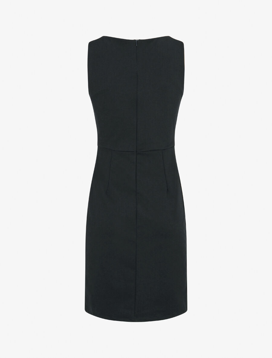 Robe moulante à boucle décorative - Bleu nuit - 2