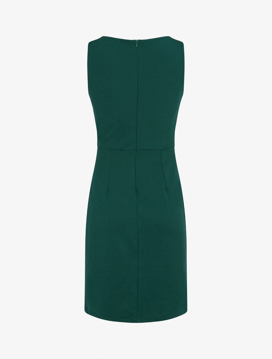 Robe moulante à boucle décorative - Vert sapin - 2