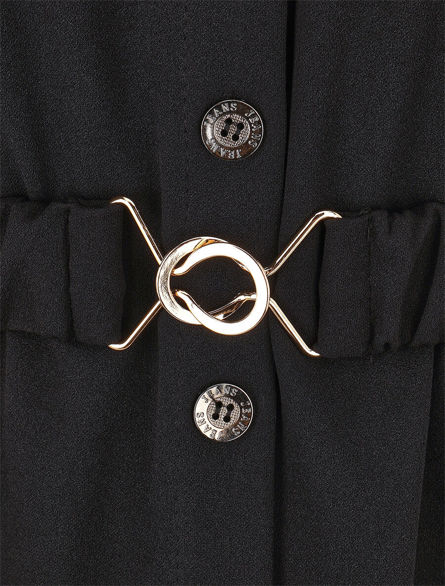 Chemise cintrée à ceinture élastique - Noir - 3