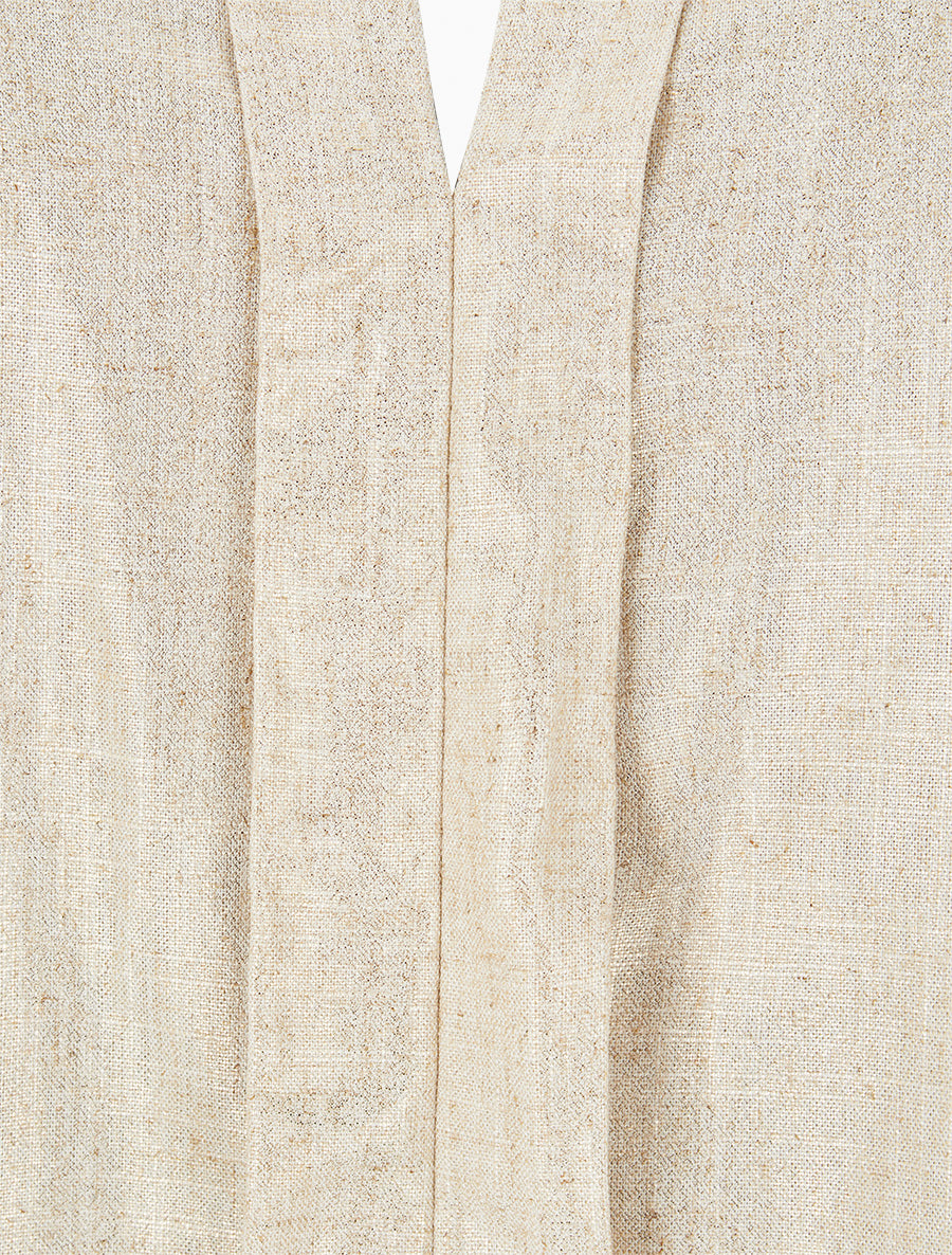 Top sans manches à rayures irisées - Beige - 3