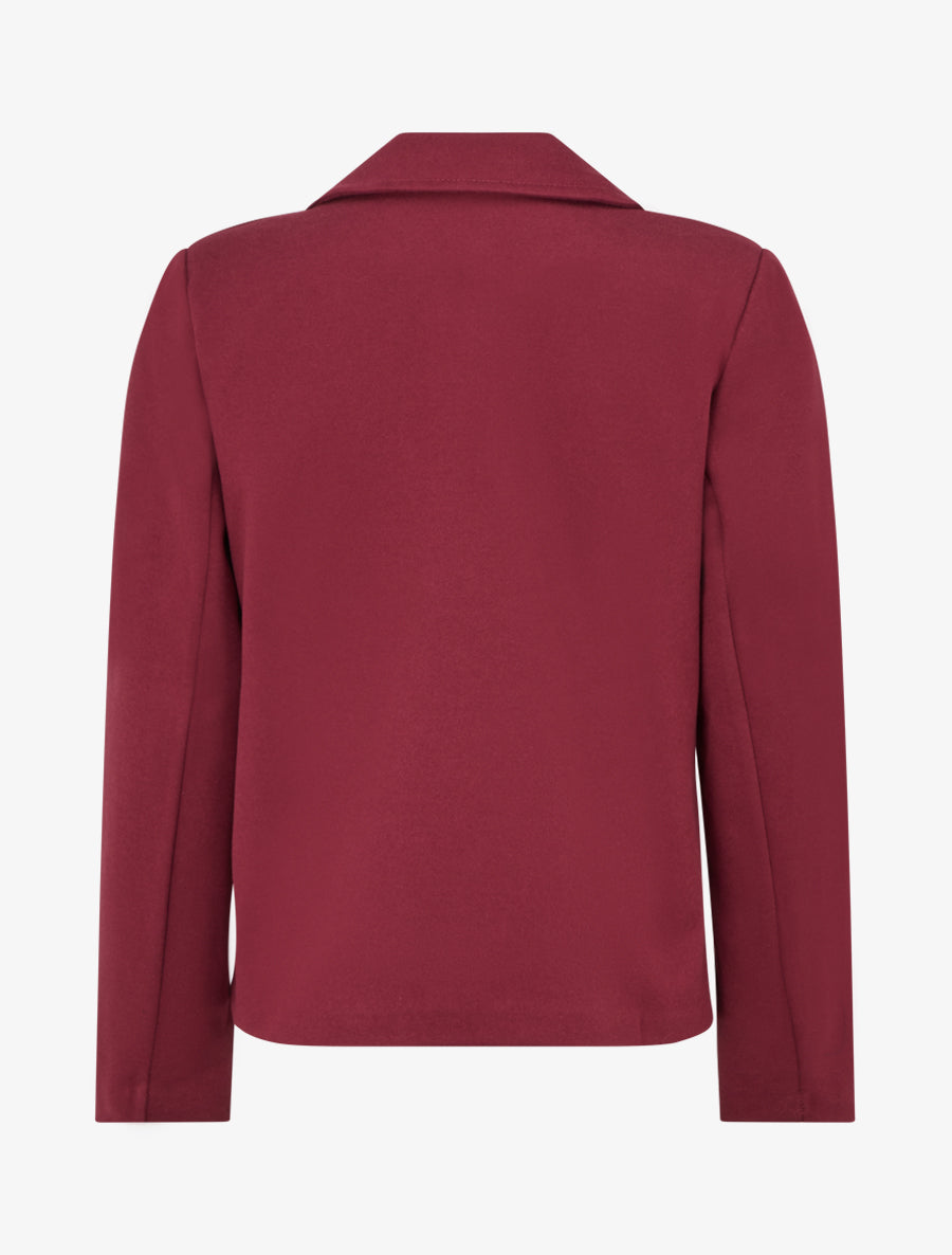 Veste droite croisée - Bordeaux - 2