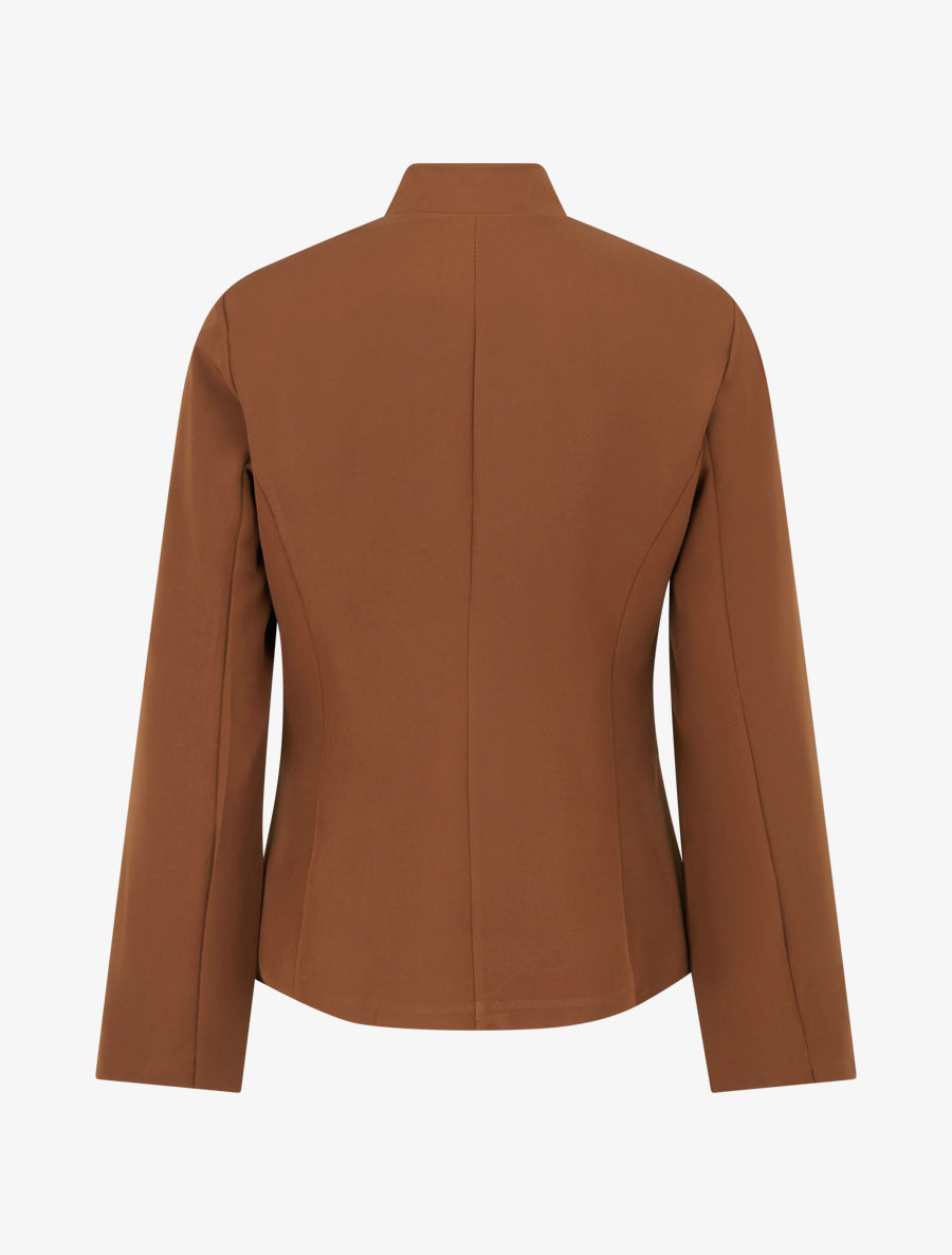 Blazer uni basique - Camel - 2