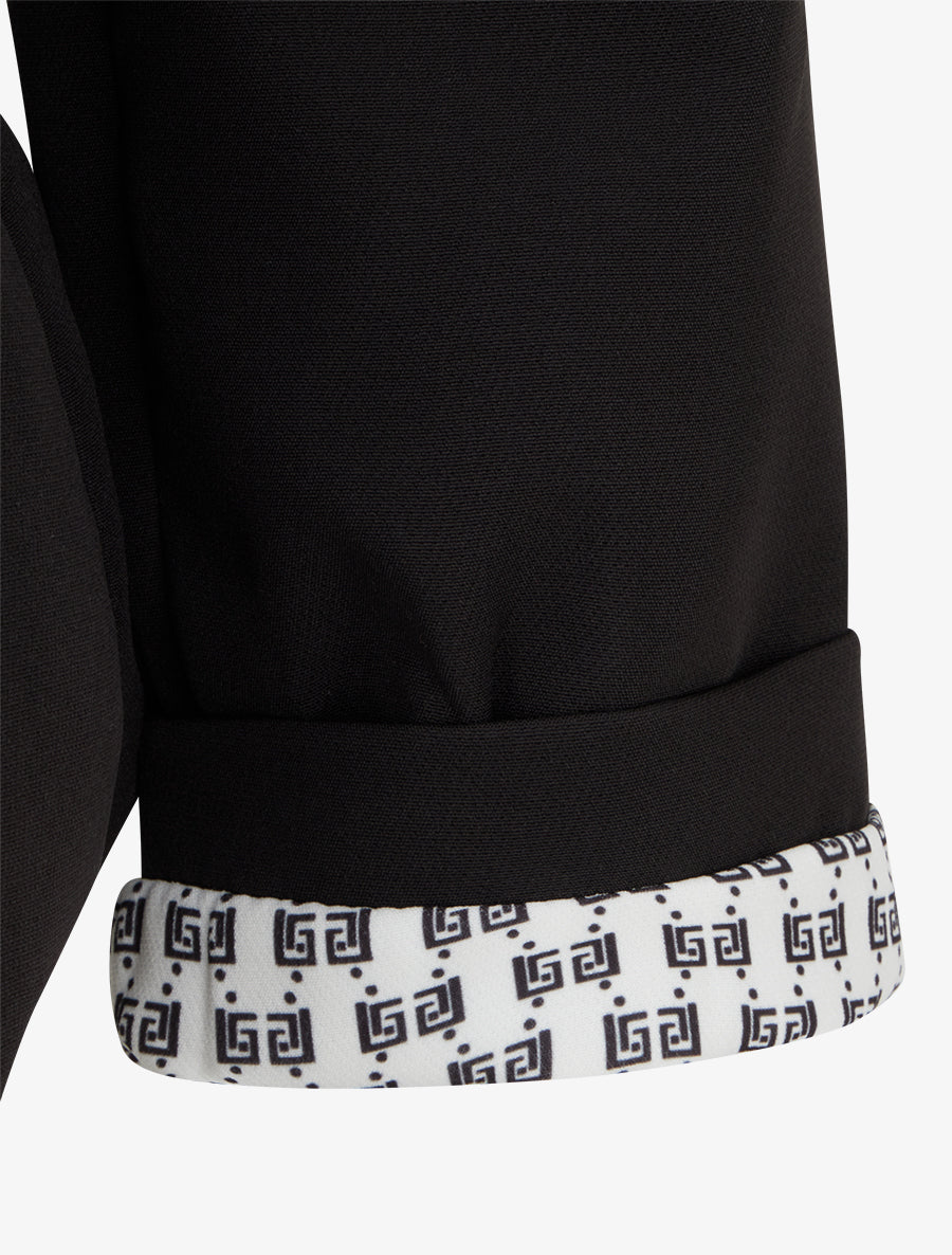 Veste droite à épaulettes - Noir - 3