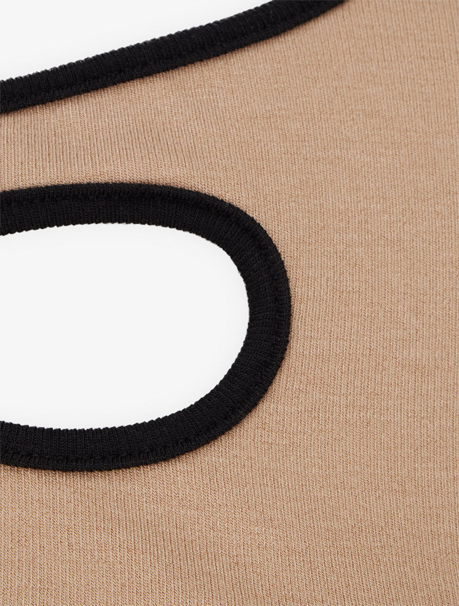 Pull fin ajouré à boutons - Beige - 3